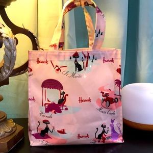 Pink cat bag from Harrods